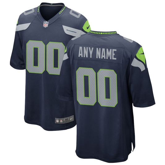 Men's Seattle Seahawks College Navy Custom Game Jersey - Sportcify High Quality American Football Jerseys | NFL Jerseys