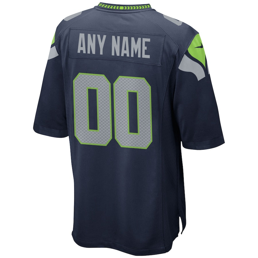 Men's Seattle Seahawks College Navy Custom Game Jersey - Sportcify High Quality American Football Jerseys | NFL Jerseys