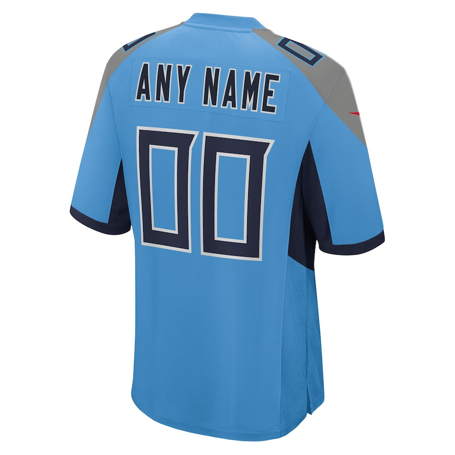 Men's Tennessee Titans Light Blue Alternate Custom Game Jersey - Sportcify High Quality American Football Jerseys | NFL Jerseys