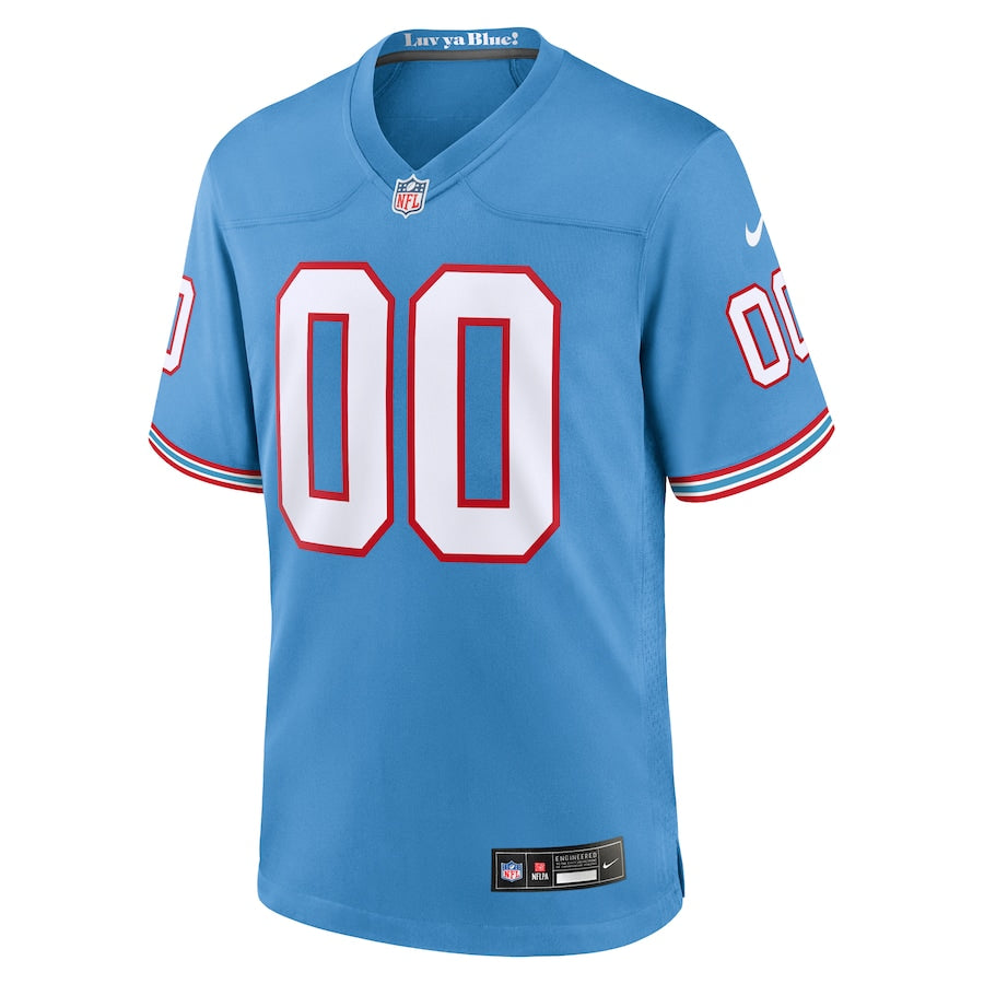Tennessee Titans Light Blue Oilers Throwback Custom Game Jersey - Sportcify High Quality American Football Jerseys | NFL Jerseys