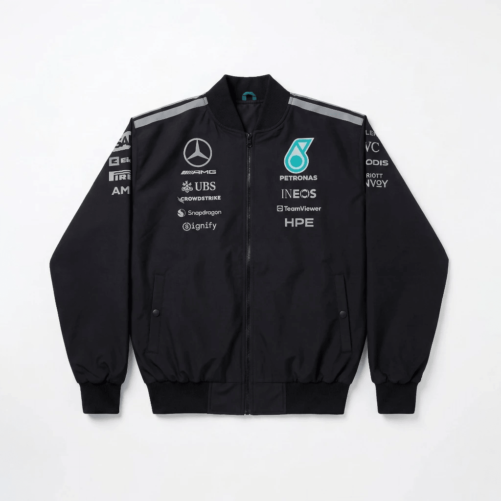 Mercedes 2026 Team Bomber Jacket | Formula One Polo Shirt | Sportcify |