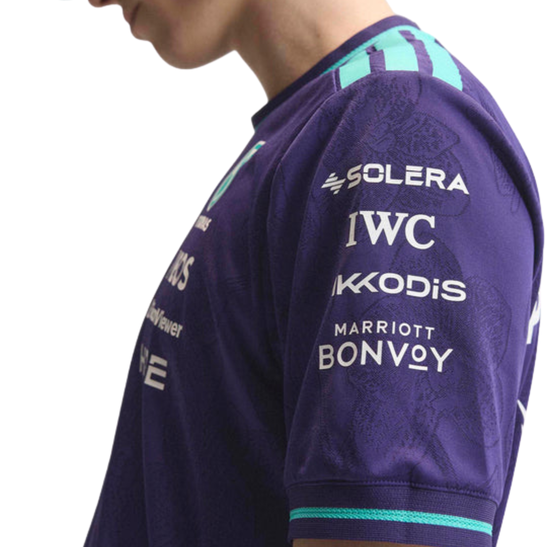 Mercedes F1 2026 Vanda Bloom Driver Purple Tee