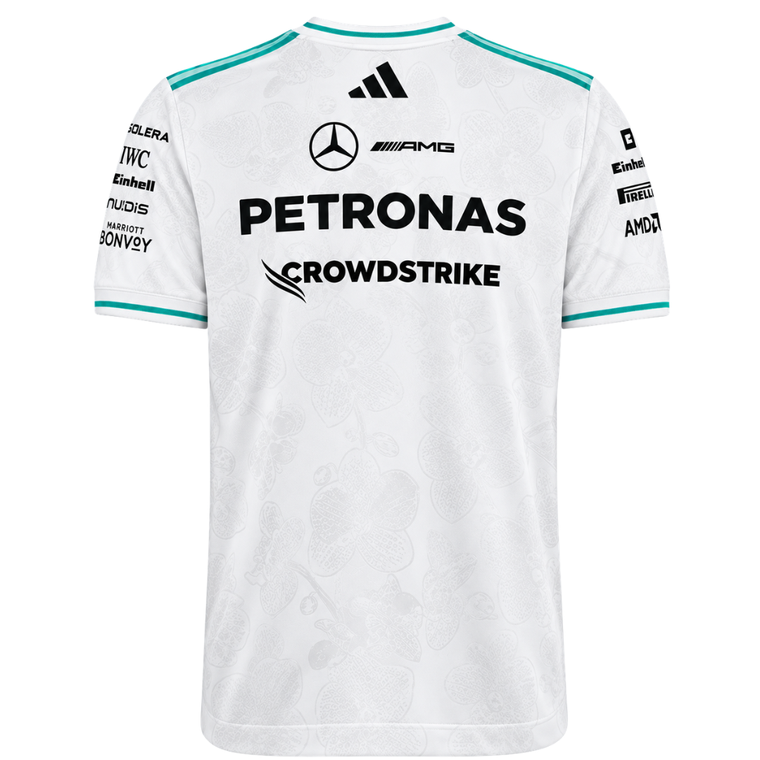 Mercedes F1 2026 Vanda Bloom Driver White Tee