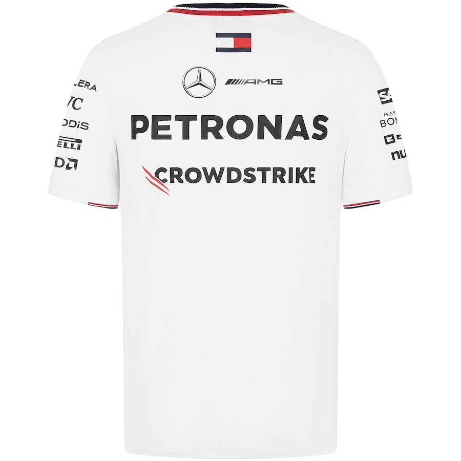 Mercedes AMG Petronas F1 2024 Team Driver T-Shirt - White - Sportcify High Quality American Football Jerseys | NFL Jerseys