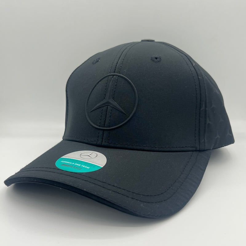 Mercedes Black Stealth Cap 2025 | Racing Cap | Sportcify |