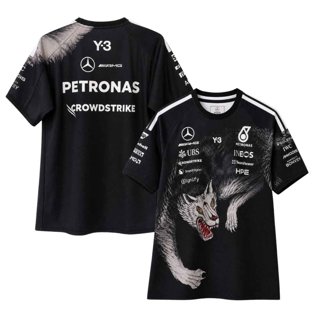 Mercedes F1 Y-3 Short-Sleeve Team Driver Tee Black 2026 - Black