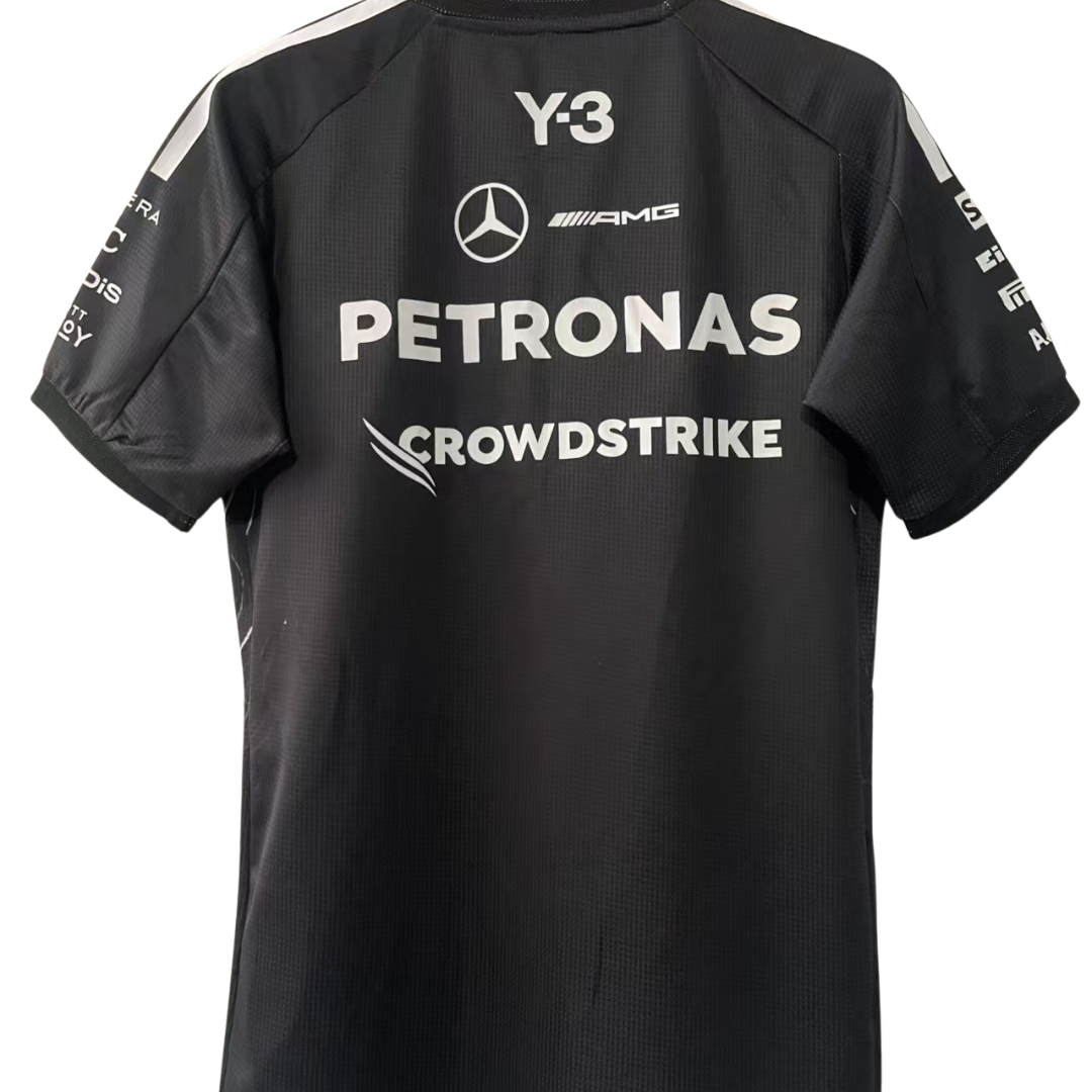 Mercedes F1 Y-3 Short-Sleeve Team Driver Tee Black 2026 - Black V2