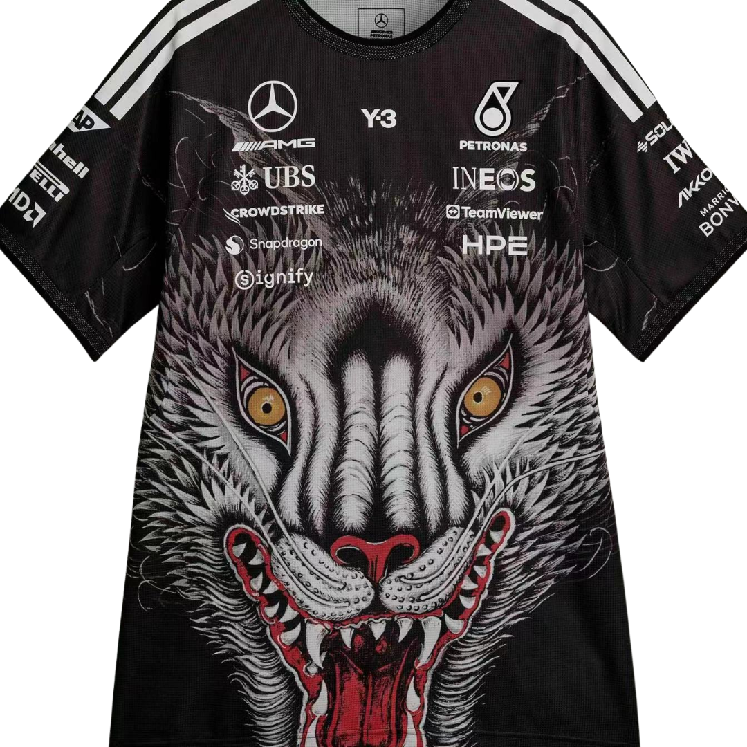 Mercedes F1 Y-3 Short-Sleeve Team Driver Tee Black 2026 - Black V2