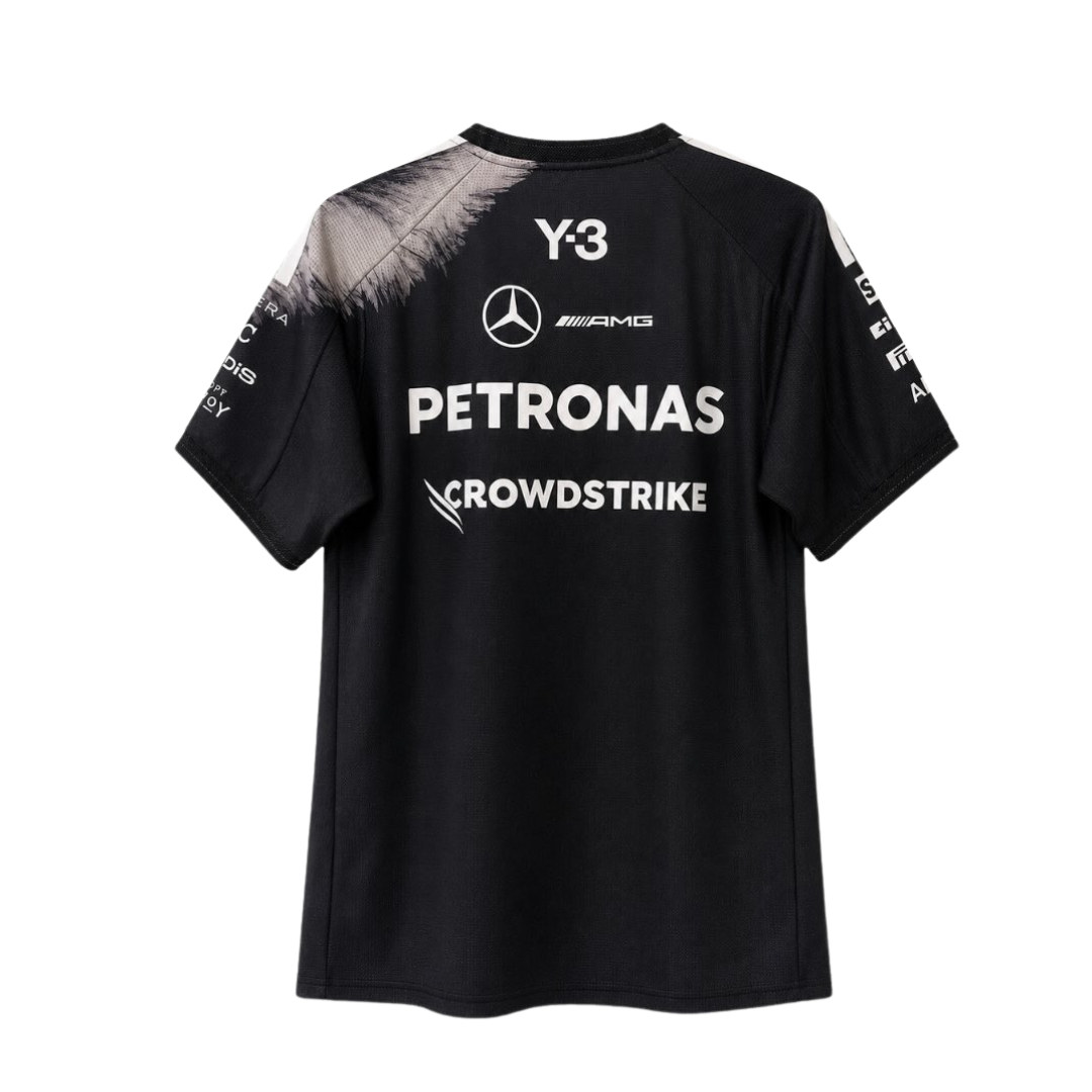 Mercedes F1 Y-3 Short-Sleeve Team Driver Tee Black 2026 - Black