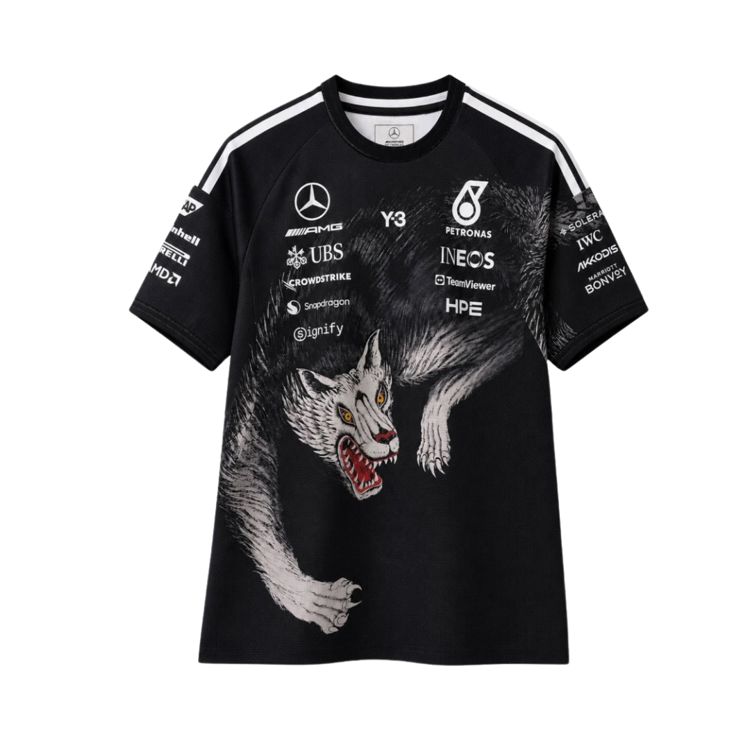 Mercedes F1 Y-3 Short-Sleeve Team Driver Tee Black 2026 - Black