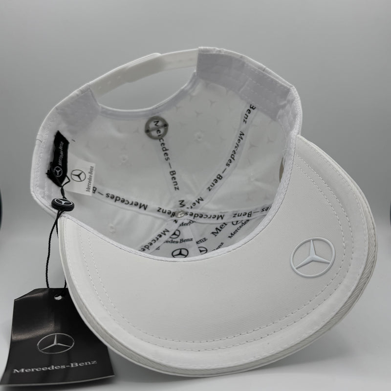 Mercedes White Stealth Cap 2025 | Racing Cap | Sportcify |