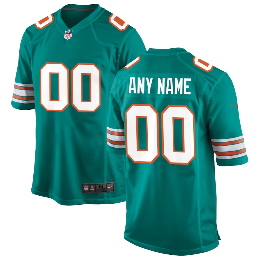 Miami Dolphins Aqua Alternate Custom Game Jersey - Sportcify High Quality American Football Jerseys | NFL Jerseys