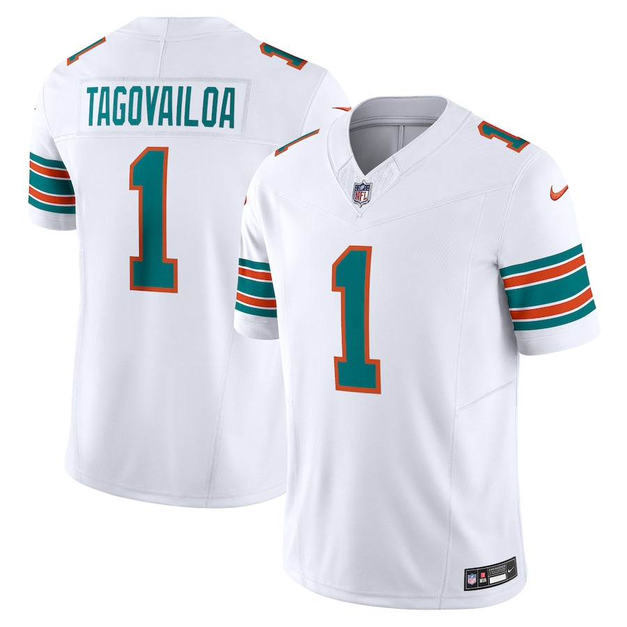 Miami Dolphins Tua Tagovailoa White Vapor Jersey - Sportcify High Quality American Football Jerseys | NFL Jerseys