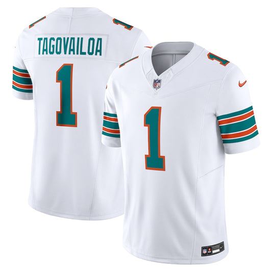 Miami Dolphins Tua Tagovailoa White Vapor Jersey - Sportcify High Quality American Football Jerseys | NFL Jerseys