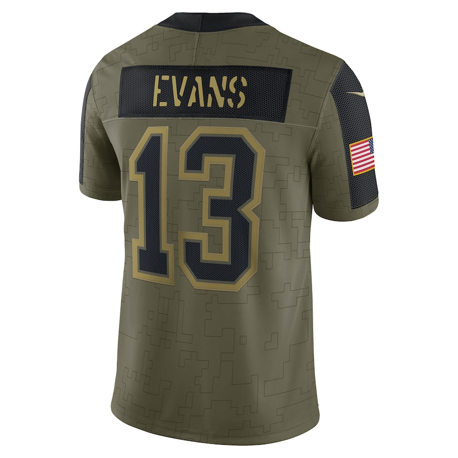 Mike Evans Olive Tampa Bay Buccaneers Salute To Service 2021 Limited Player Jersey