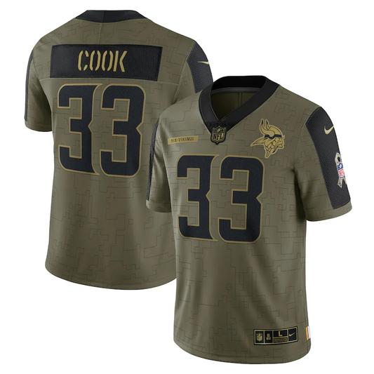 Minnesota Vikings Cook - Salute to Service 2021 Limited Jersey