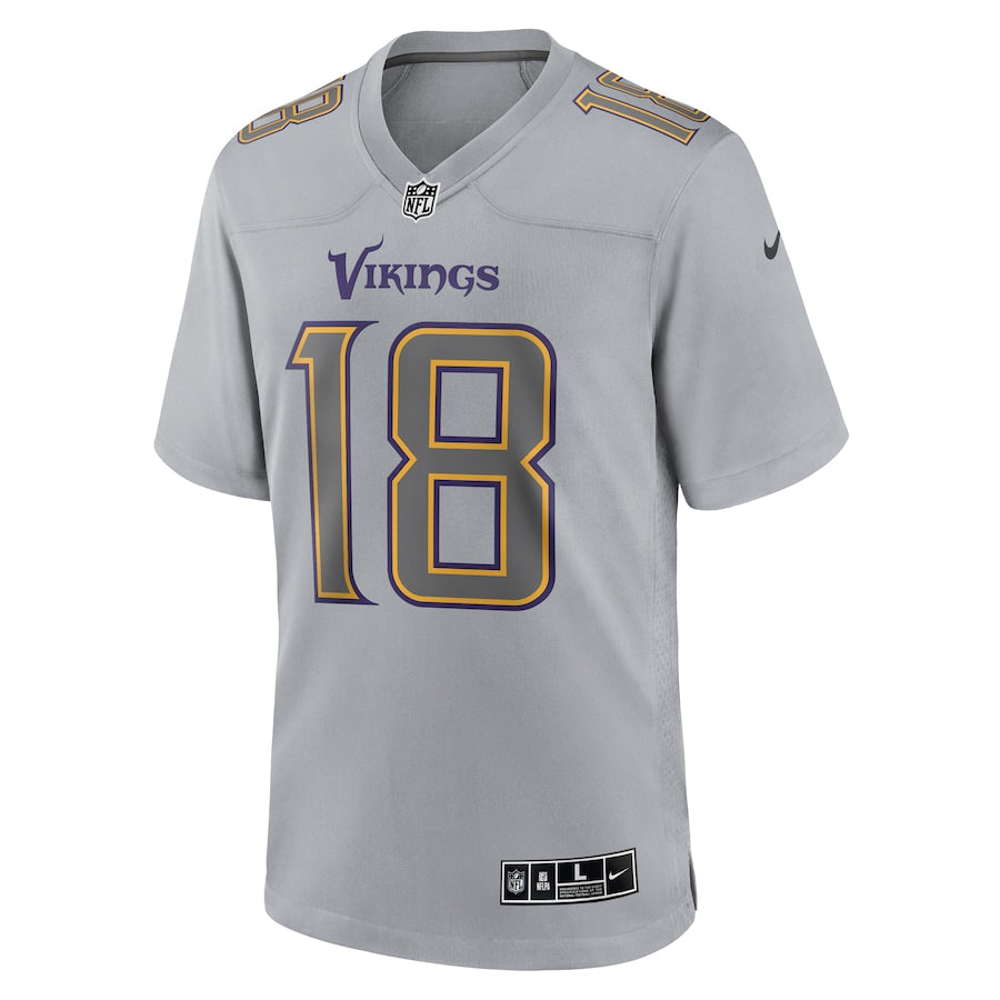 Minnesota Vikings Justin Jefferson Gray Atmosphere Fashion Game Jersey - Sportcify High Quality American Football Jerseys | NFL Jerseys