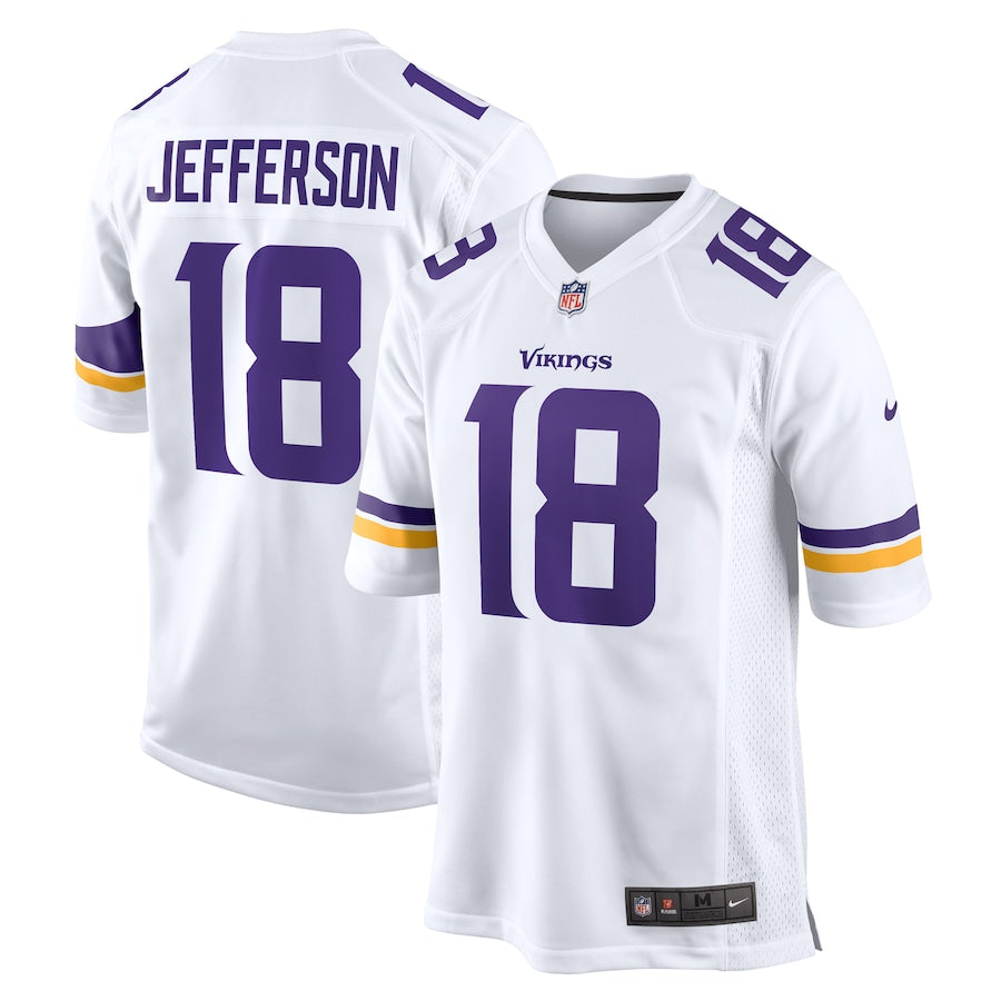 Minnesota Vikings Justin Jefferson White Game Player Jersey - Sportcify High Quality American Football Jerseys | NFL Jerseys