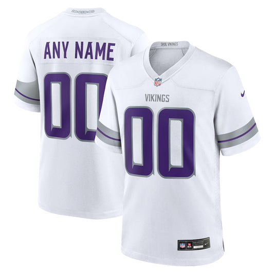 Minnesota Vikings White Alternate Custom Game Jersey - Sportcify High Quality American Football Jerseys | NFL Jerseys