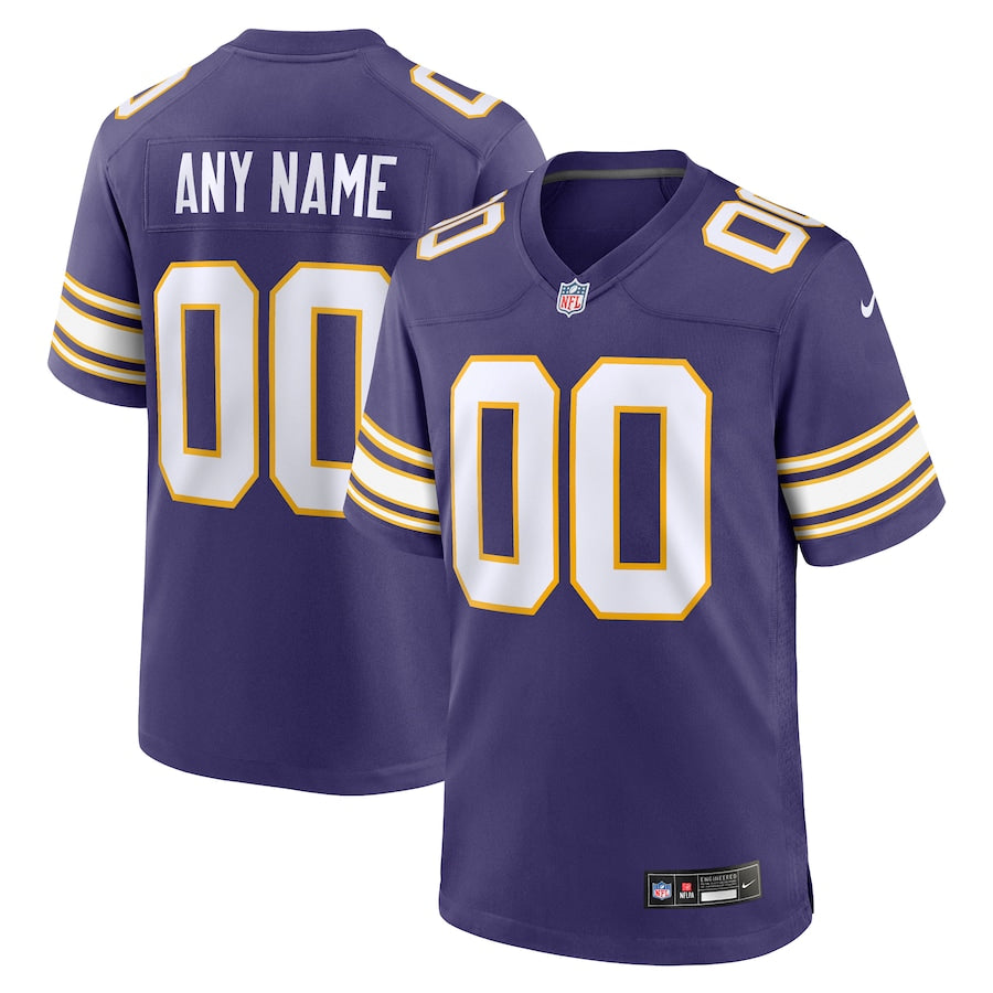 Minnesota Vikings Purple Classic Custom Game Jersey - Sportcify High Quality American Football Jerseys | NFL Jerseys