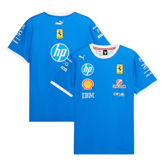 Ferrari 2025 Team Special Edition Monza T-Shirt - Blue
