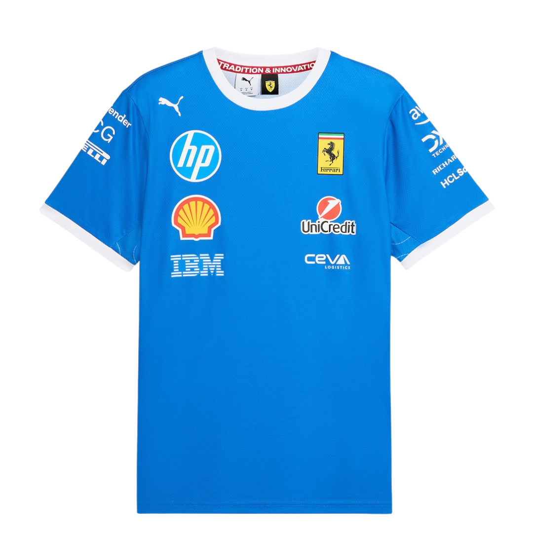 Ferrari 2025 Team Special Edition Monza T-Shirt - Blue