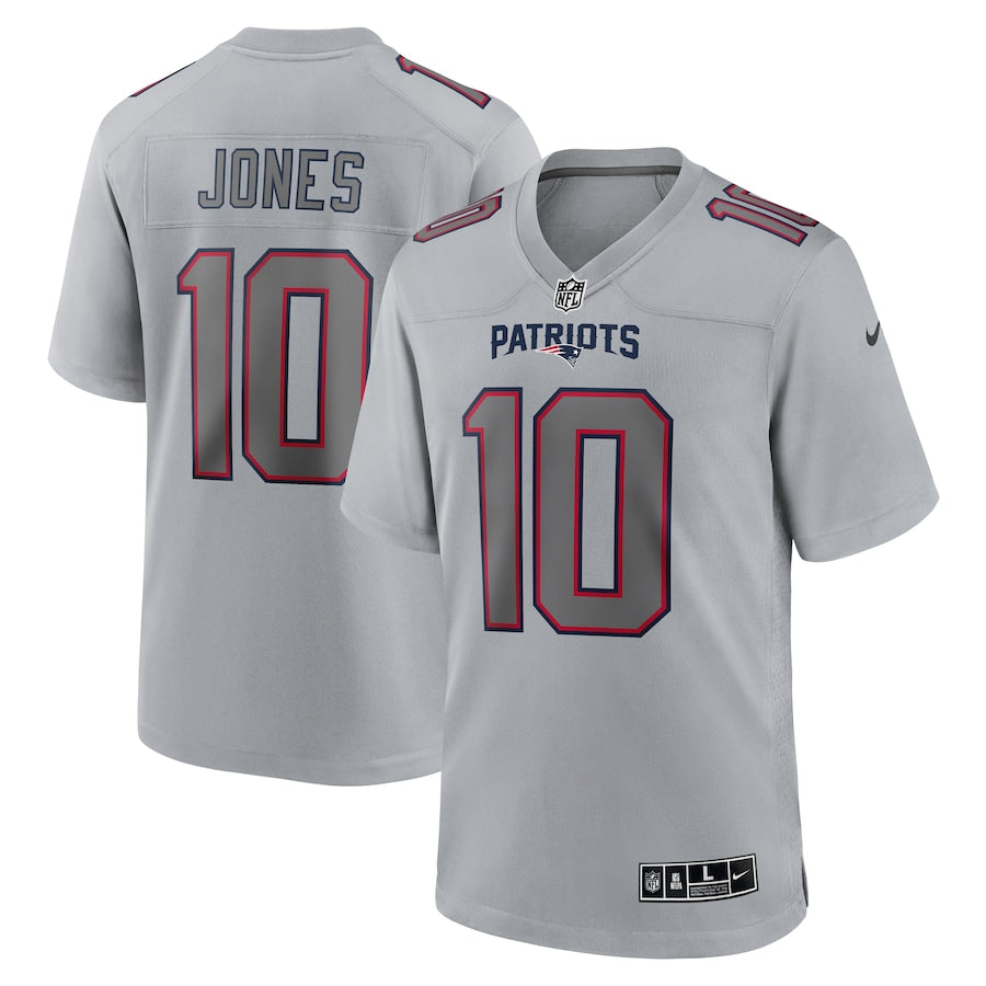 New England Patriots Mac Jones Gray Atmosphere Fashion Game Jersey - Sportcify High Quality American Football Jerseys | NFL Jerseys