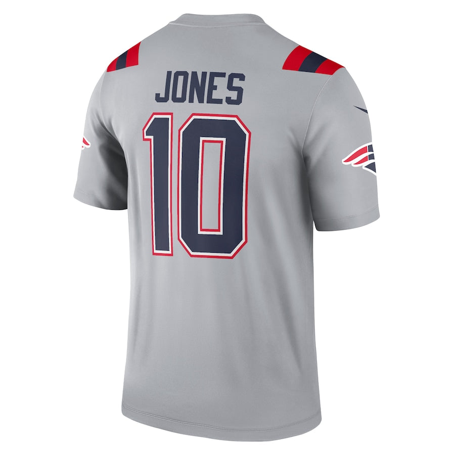 New England Patriots Mac Jones Gray Inverted Legend Jersey - Sportcify High Quality American Football Jerseys | NFL Jerseys