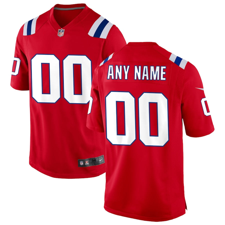 New England Patriots Red Alternate Custom Jersey - Sportcify High Quality American Football Jerseys | NFL Jerseys