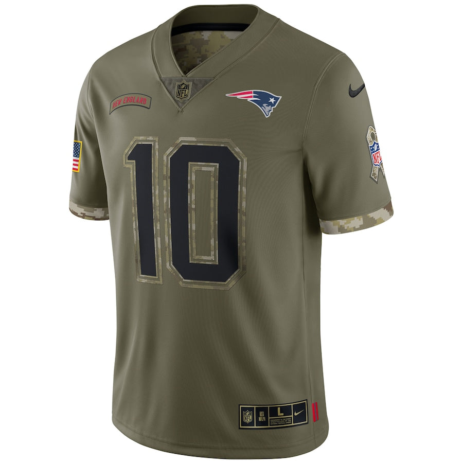 New England Patriots Olive 2022 Salute To Service Limited Jersey - Sportcify High Quality American Football Jerseys | NFL Jerseys