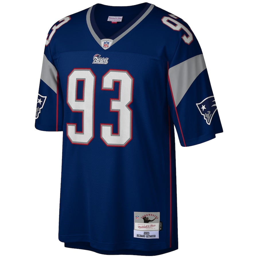 New England Patriots Richard Seymour Mitchell & Ness Navy Legacy Replica Jersey - Sportcify High Quality American Football Jerseys | NFL Jerseys