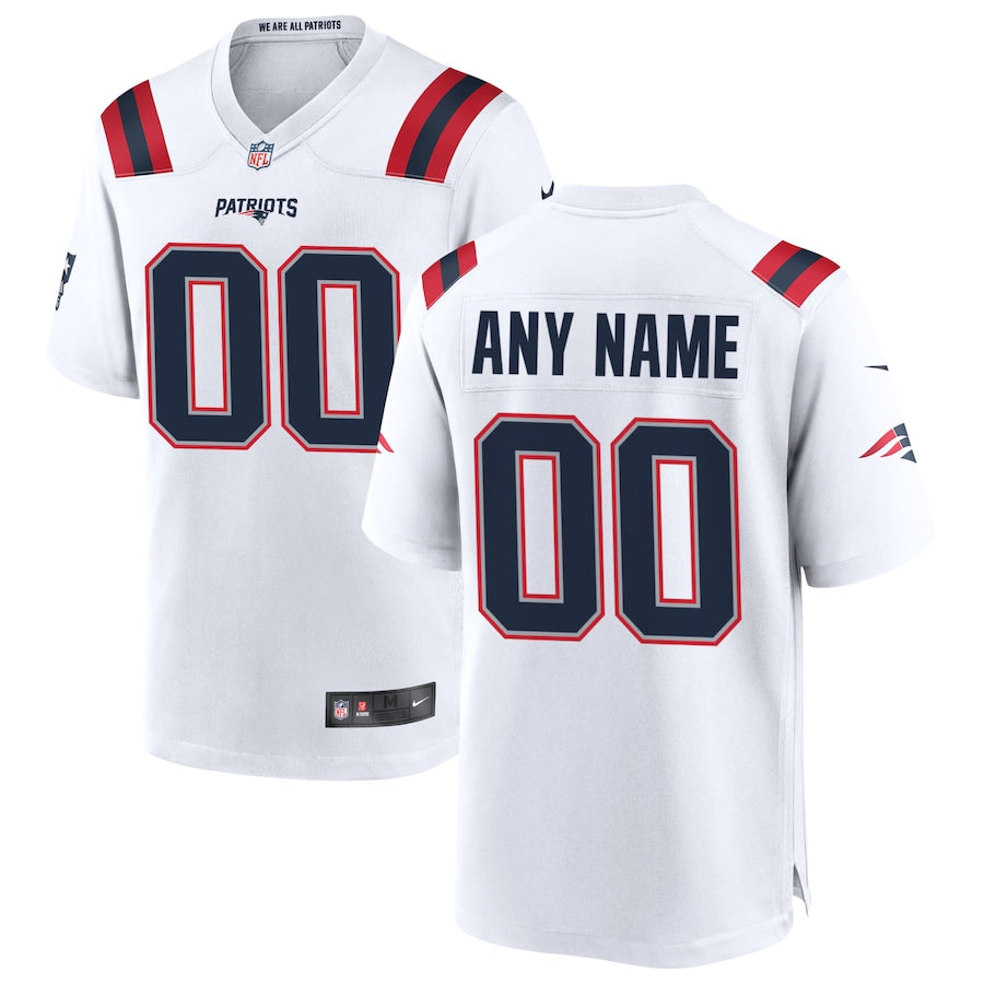 New England Patriots White Custom Game Jersey - Sportcify High Quality American Football Jerseys | NFL Jerseys