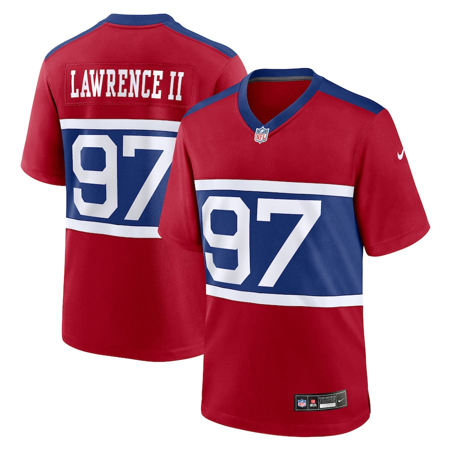 New York Giants Dexter Lawrence II Century Red Alternate Player Game Jersey - Sportcify High Quality American Football Jerseys | NFL Jerseys