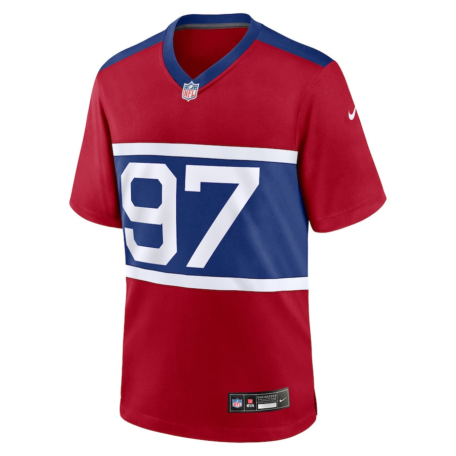 New York Giants Dexter Lawrence II Century Red Alternate Player Game Jersey - Sportcify High Quality American Football Jerseys | NFL Jerseys