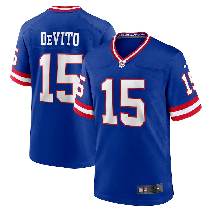 New York Giants Tommy DeVito Royal Alternate Player Game Jersey - Sportcify High Quality American Football Jerseys | NFL Jerseys