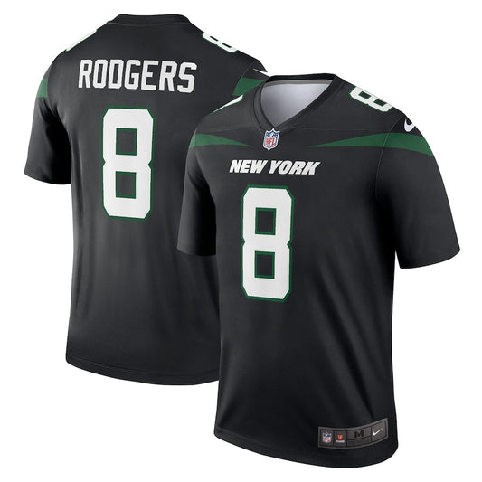 New York Jets Aaron Rodgers Stealth Black Alternate Legend Player Jersey - Sportcify High Quality American Football Jerseys | NFL Jerseys