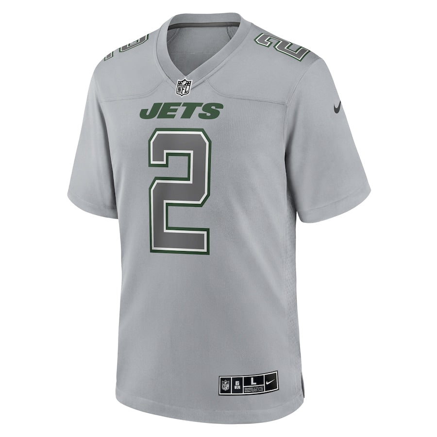 New York Jets Zach Wilson Nike Gray Atmosphere Fashion Game Jersey - Sportcify High Quality American Football Jerseys | NFL Jerseys