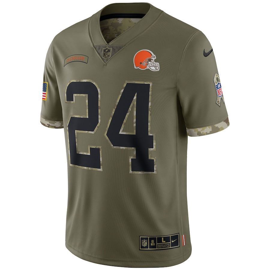 Nick Chubb Olive Cleveland Browns 2022 Salute To Service Limited Jersey - Sportcify High Quality American Football Jerseys | NFL Jerseys