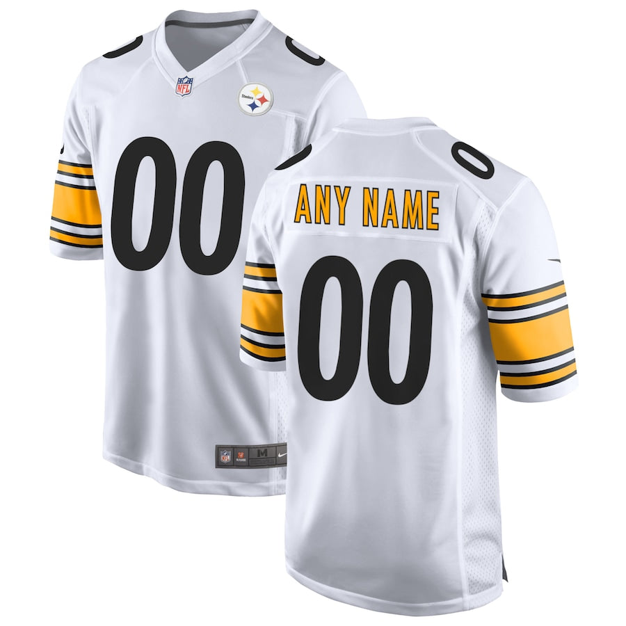 White Pittsburgh Steelers Away Custom Game Jersey - Sportcify High Quality American Football Jerseys | NFL Jerseys