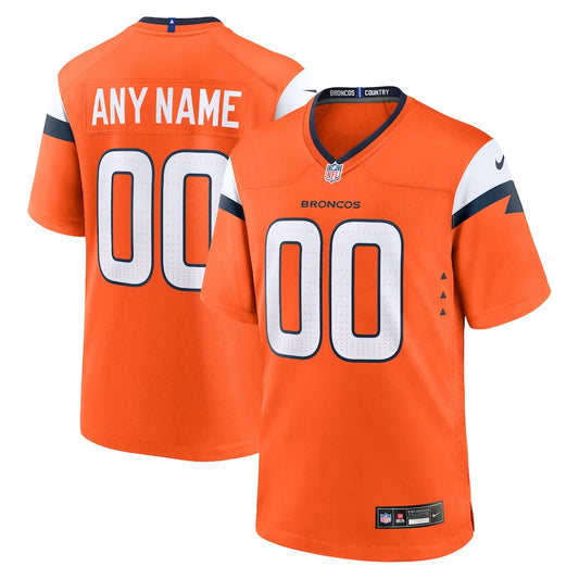 Orange Denver Broncos Mile High Collection Custom Game Jersey - Sportcify High Quality American Football Jerseys | NFL Jerseys