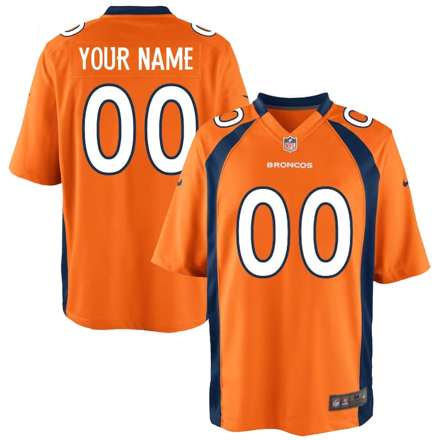 Orange Denver Broncos Custom Team Color - Game Jersey - Sportcify High Quality American Football Jerseys | NFL Jerseys
