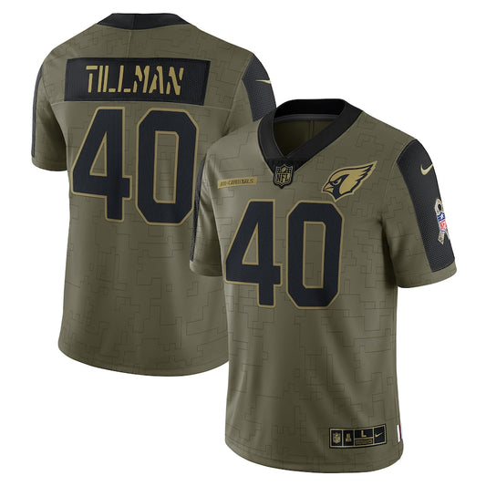 Pat Tillman Olive Arizona Cardinals 2021 Salute To Service - Limited Player Jersey