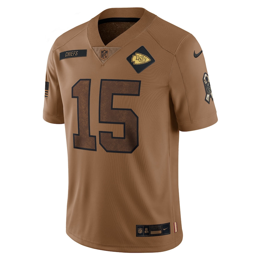 Patrick Mahomes Brown Kansas City Chiefs 2023 Salute To Service Limited Jersey - Sportcify High Quality American Football Jerseys | NFL Jerseys