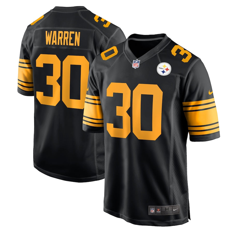 Pittsburgh Steelers Jaylen Warren Black Alternate Game Jersey - Sportcify High Quality American Football Jerseys | NFL Jerseys