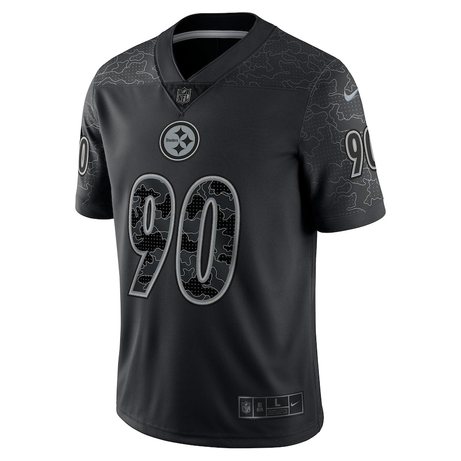 Pittsburgh Steelers T.J. Watt Black RFLCTV Limited Jersey - Sportcify High Quality American Football Jerseys | NFL Jerseys