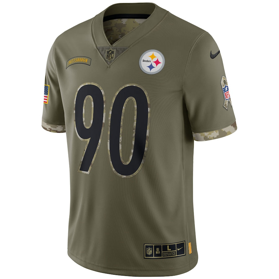 Pittsburgh Steelers T.J. Watt Olive 2022 Salute To Service Limited Jersey - Sportcify High Quality American Football Jerseys | NFL Jerseys