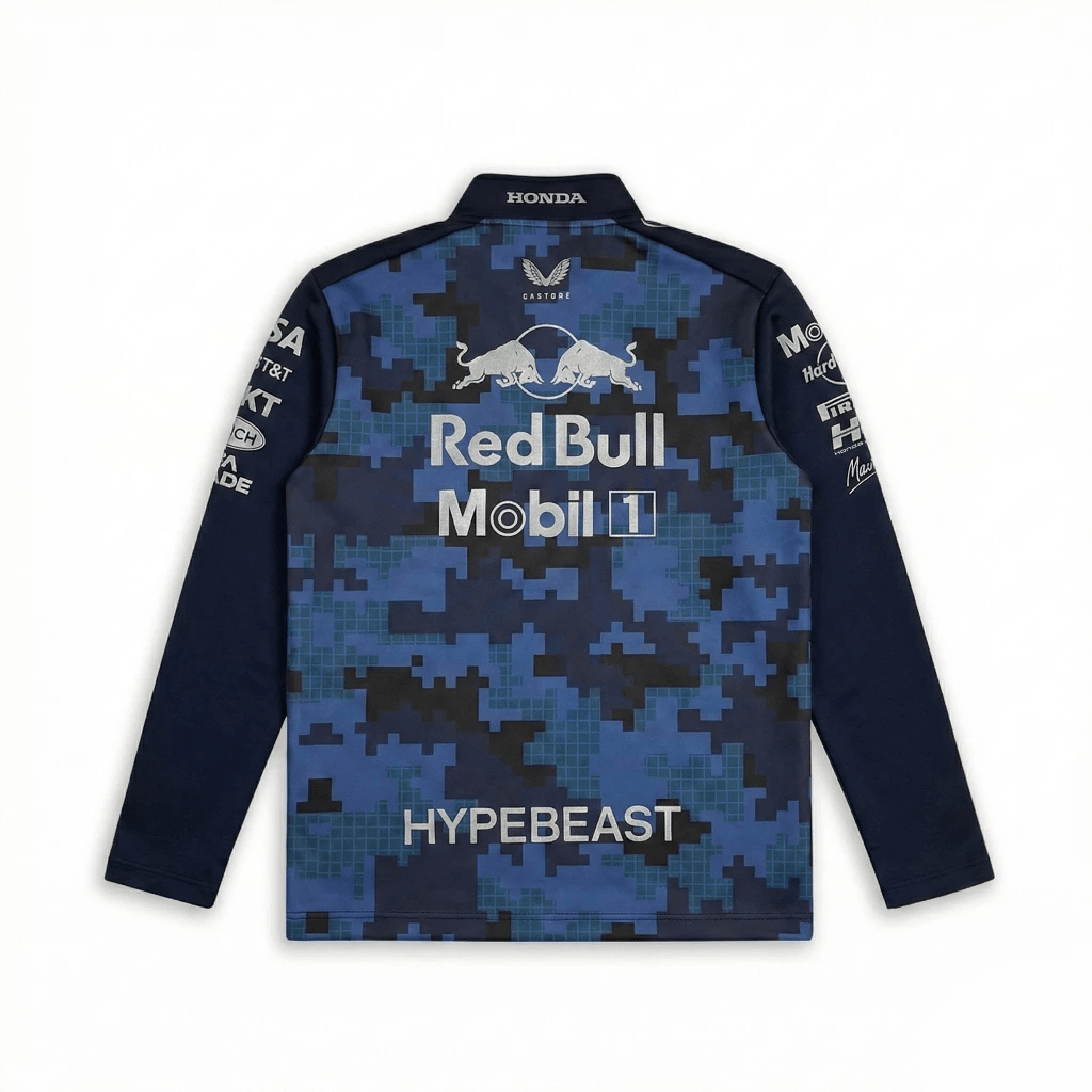 Red Bull HypeBeast 2025 Special Edition Half Zip Sweatshirt | Formula One Polo Shirt | Sportcify |