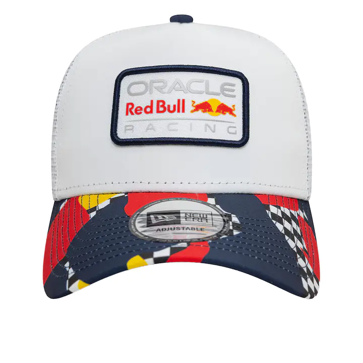 Red Bull Racing Abstract E-Frame Trucker Cap - White