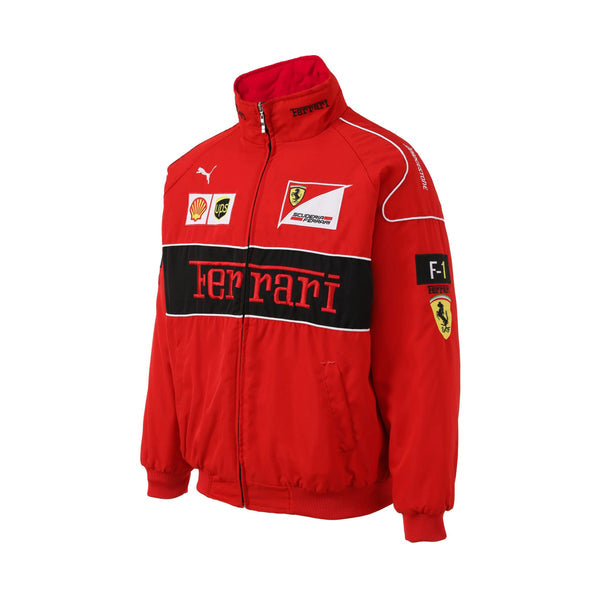 Red Ferrari Vintage Racing Jacket - Sportcify High Quality American Football Jerseys | NFL Jerseys