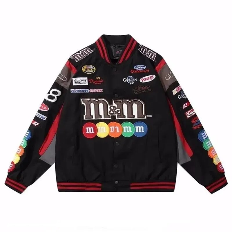 Black M&M Vintage Racing Jacket